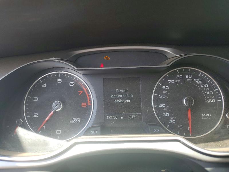 2014 Audi A4 VIN WAUEFAFL8EA115939 COPART salvage auction — VANDALISM, TX - CERTIFICATE OF TITLE, sold $100 on 2026-07-07 (photo 9)