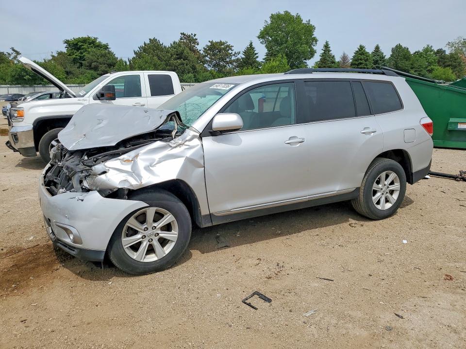 2012 Toyota Highlander VIN 5TDBK3EH2CS097450 COPART salvage auction — FRONT END, Il - Salvage Certificate, sold $1,000 on 2026-07-14 (photo 1)