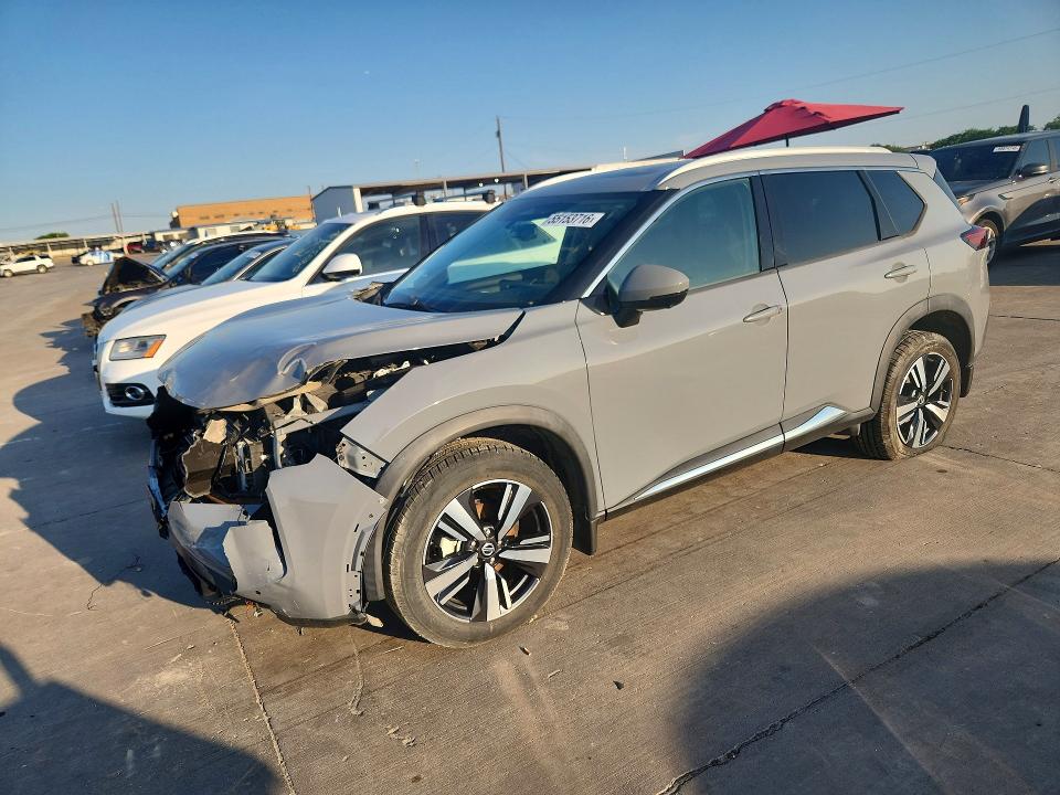 2021 Nissan Rogue VIN 5N1AT3CA8MC807240 COPART salvage auction — FRONT END, Tx - Salvage Vehicle Title, sold $8,900 on 2026-07-02 (photo 1)