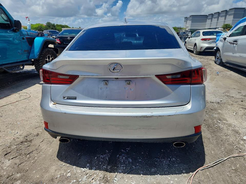 2016 Lexus Is VIN JTHBA1D29G5007824 COPART salvage auction — FRONT END, Salvage Title, sold $1,300 on 2026-07-22 (photo 6)
