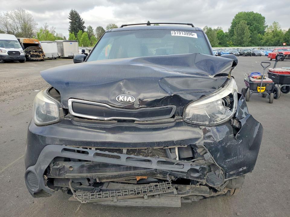 2016 Kia Soul VIN KNDJN2A21G7312850 COPART salvage auction — FRONT END, Or - Salvage Title Certificate, sold $725 on 2026-07-27 (photo 5)
