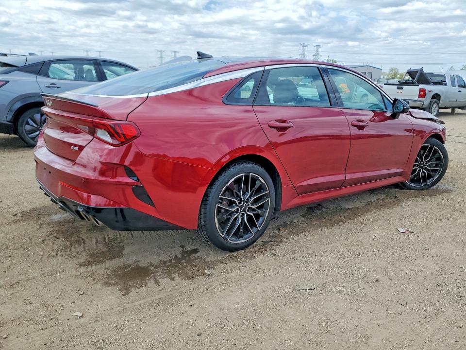 2023 Kia K5 VIN 5XXG44J84PG182020 COPART salvage auction — FRONT END, Il - Salvage Certificate, sold $4,300 on 2026-07-14 (photo 3)