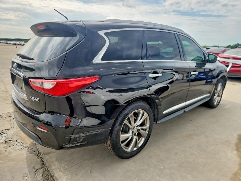 2015 Infiniti Qx60 VIN 5N1AL0MMXFC507385 COPART salvage auction — WATER/FLOOD, Tx - Salvage Title-Flood Damage, sold $925 on 2026-07-02 (photo 3)