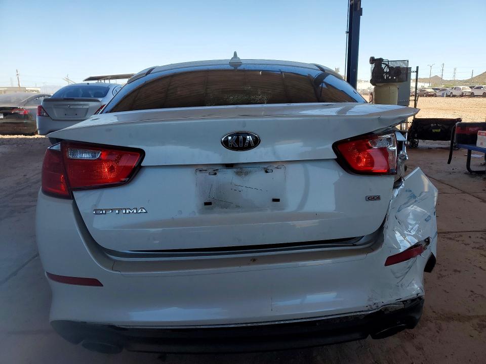 2015 Kia VIN KNAGM4A71F5640135 COPART salvage auction — REAR END, Az - Cert Of Title - Salvage, sold $1,350 on 2026-07-09 (photo 6)