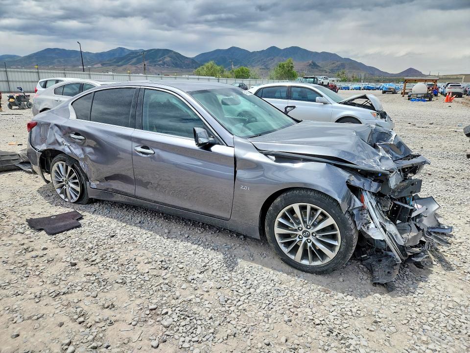 2018 Infiniti Q50 VIN JN1CV7AR2JM280764 COPART salvage auction — FRONT END, UT - SALVAGE CERTIFICATE, sold $325 on 2026-07-31 (photo 4)