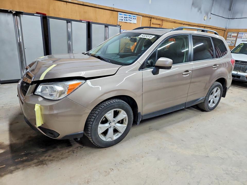 2015 Subaru Forester VIN JF2SJADC5FH541847 COPART salvage auction — FRONT END, Mi - Certificate Of Title, sold $250 on 2026-07-15 (photo 1)