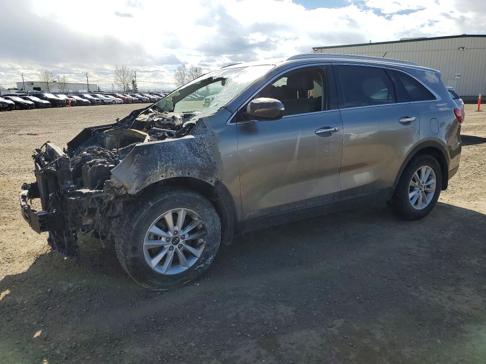 2019 Kia Sorento VIN 5XYPHDA38KG475576 COPART salvage auction — BURN, AB - BOS - NONREPAIRABLE, sold $400 on 2026-07-14 (photo 1)