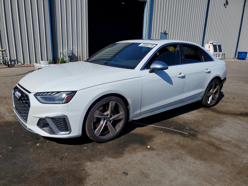 2021 Audi S4 VIN WAUB4AF4XMA040788 COPART salvage auction — REAR END, Fl - Cert Of Title Slvg Rebuildable, sold $12,900 on 2026-08-17 (photo 1)