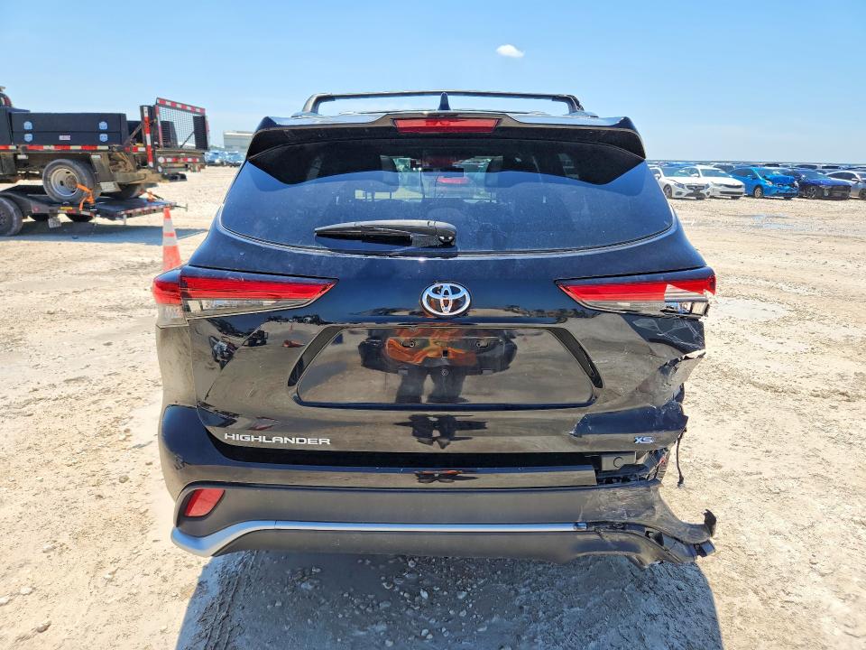 2023 Toyota Highlander VIN 5TDKDRAH0PS018303 COPART salvage auction — REAR END, Tx - Salvage Vehicle Title, sold $15,000 on 2026-07-02 (photo 6)