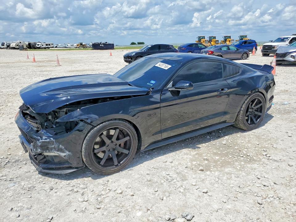 2015 Ford Mustang VIN 1FA6P8CF3F5423242 COPART salvage auction — FRONT END, TX - SALVAGE VEHICLE TITLE, sold $5,900 on 2026-07-09 (photo 1)