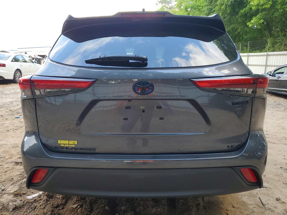 2023 Toyota Highlander VIN 5TDZARAH0PS526312 COPART salvage auction — FRONT END, Ga - Cert Of Title-Salvage, sold $15,700 on 2026-07-10 (photo 6)
