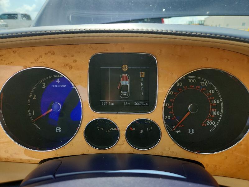 2008 Bentley Continental VIN SCBDR33W88C057519 COPART salvage auction — FRONT END, Tx - Certificate Of Title, sold $8,700 on 2026-07-21 (photo 9)