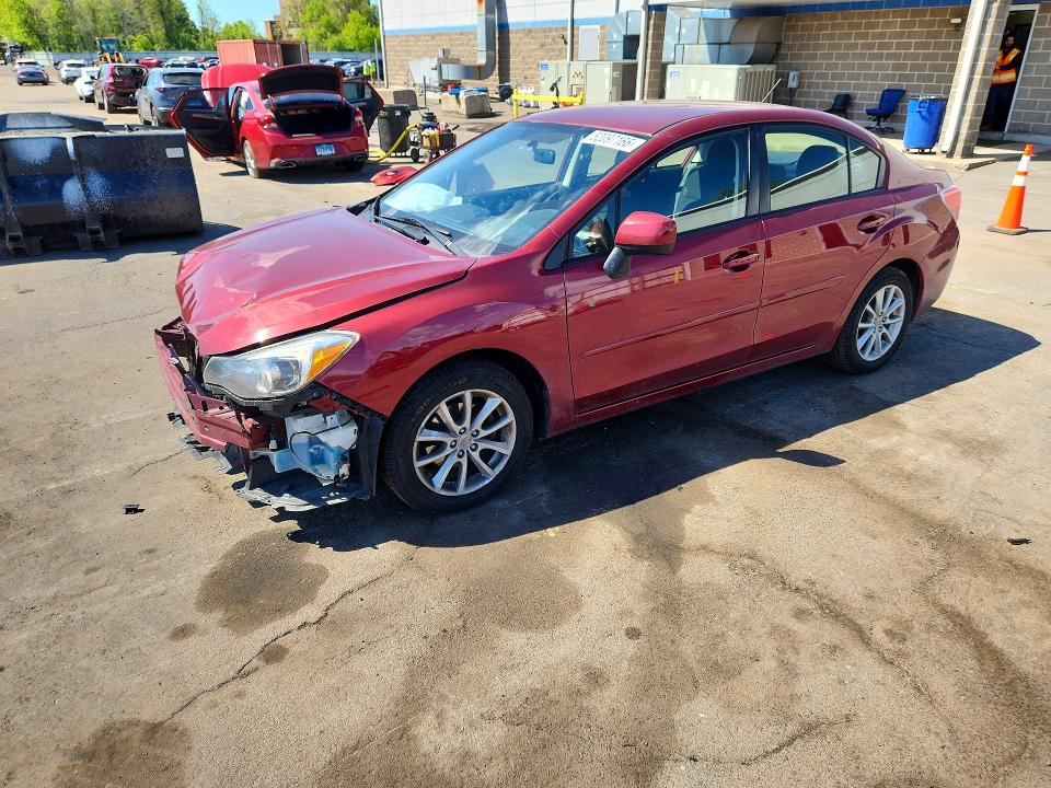 2014 Subaru Impreza VIN JF1GJAC67EH017099 COPART salvage auction — FRONT END, Ct - Cert Of Title-Salvage, sold $475 on 2026-07-10 (photo 1)