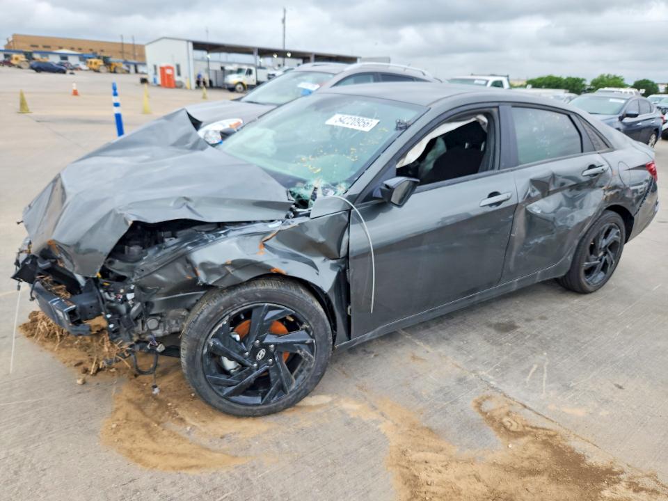 2026 Hyundai Elantra VIN KMHLM4DG2TU137689 COPART salvage auction — FRONT END, Tx - Certificate Of Title, sold $2,300 on 2026-07-09 (photo 1)