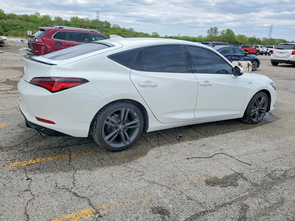 2023 Acura Integra VIN 19UDE4H33PA012061 COPART salvage auction — VANDALISM, Il - Salvage Certificate, sold $13,100 on 2026-07-08 (photo 3)