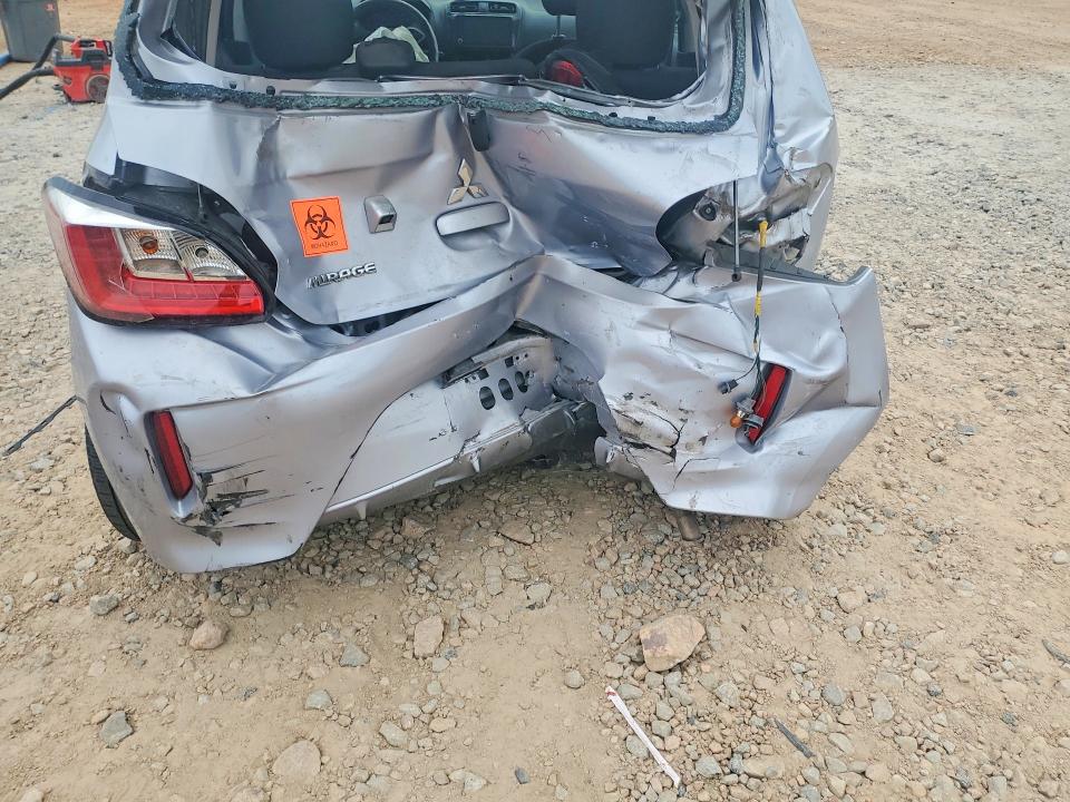 2022 Mitsubishi Mirage VIN ML32AUHJ3NH004663 COPART salvage auction — REAR END, Fl - Certificate Of Destruction, sold $525 on 2026-07-13 (photo 6)