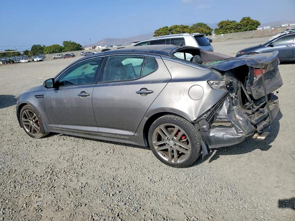 2013 Kia Optima VIN 5XXGR4A6XDG150250 COPART salvage auction — REAR END, Ca - Salvage Certificate, sold $650 on 2026-07-28 (photo 2)