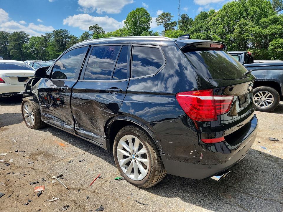 2016 BMW X3 VIN 5UXWX9C5XG0D85712 COPART salvage auction — FRONT END, Ga - Cert Of Title-Salvage, sold $825 on 2026-07-10 (photo 2)