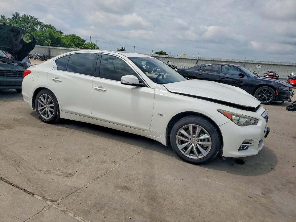 2017 Infiniti VIN JN1EV7AP6HM738260 COPART salvage auction — FRONT END, Tx - Salvage Vehicle Title, sold $2,000 on 2026-07-23 (photo 4)