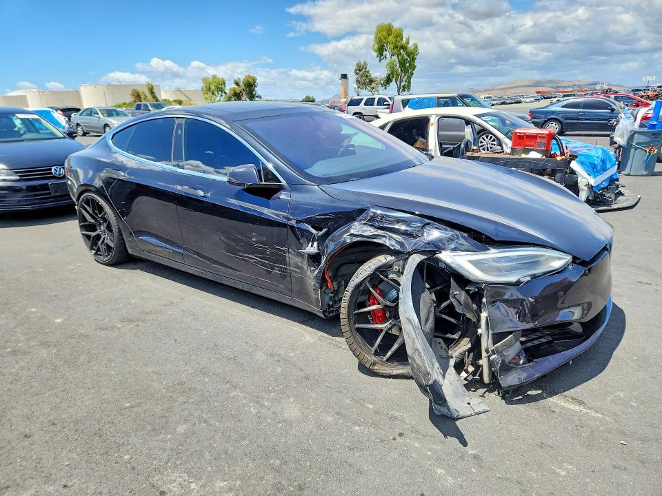 2018 Tesla Model s VIN 5YJSA1E48JF259796 COPART salvage auction — FRONT END, Ca - Salvage Certificate, sold $8,200 on 2026-07-27 (photo 4)