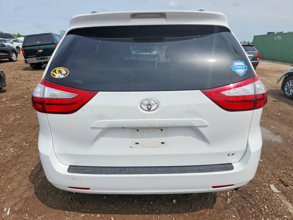 2016 Toyota Sienna VIN 5TDKK3DC3GS696983 COPART salvage auction — SIDE, IL - SALVAGE CERTIFICATE, sold $1,400 on 2026-07-02 (photo 6)