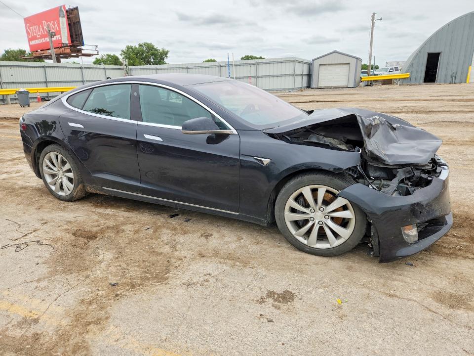 2017 Tesla Model s VIN 5YJSA1E28HF199334 COPART salvage auction — FRONT END, Ks - Cert Of Title-Salvage, sold $2,350 on 2026-07-22 (photo 4)