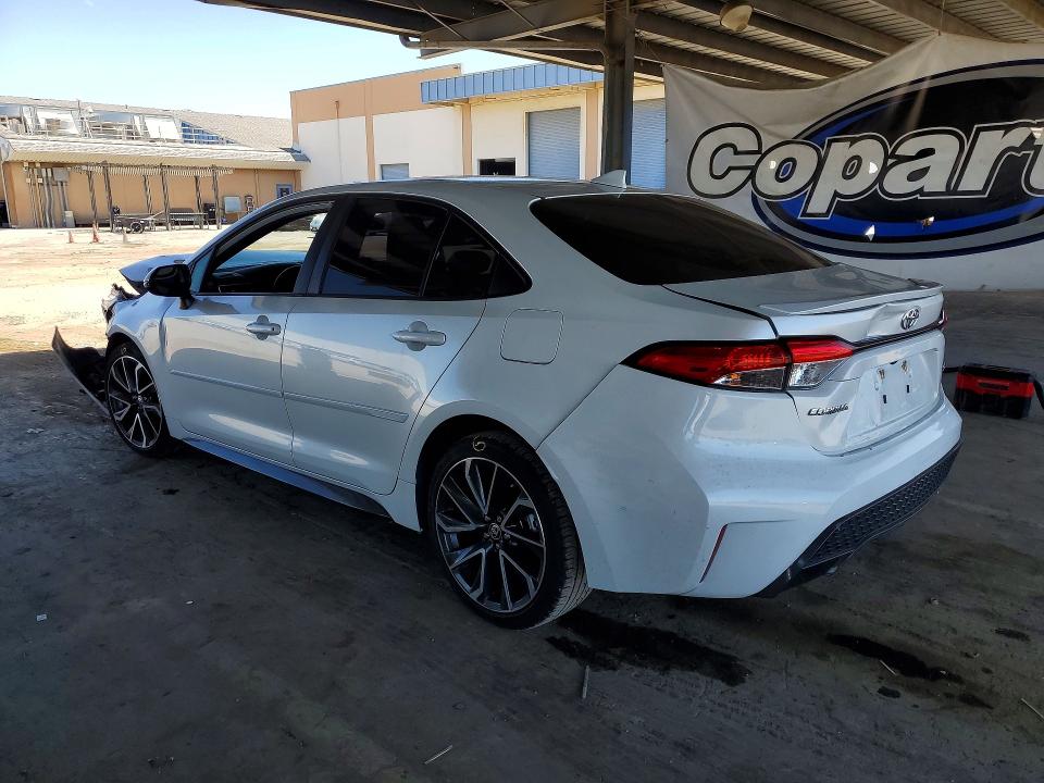 2022 Toyota Corolla VIN JTDS4MCE7NJ087912 COPART salvage auction — FRONT END, Ca - Salvage Certificate, sold $3,700 on 2026-07-09 (photo 2)