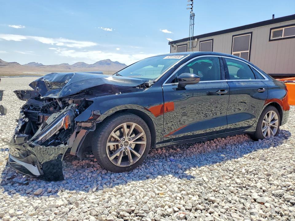 2025 Audi A3 VIN WAUGUDGYXSA040747 COPART salvage auction — FRONT END, Id - Salvage Certificate Of Title, sold $3,950 on 2026-07-20 (photo 1)