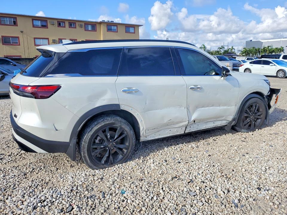 2025 Infiniti Qx60 VIN 5N1AL1FR7SC354666 COPART salvage auction — FRONT END, Fl - Cert Of Title Slvg Rebuildable, sold $11,100 on 2026-07-28 (photo 3)