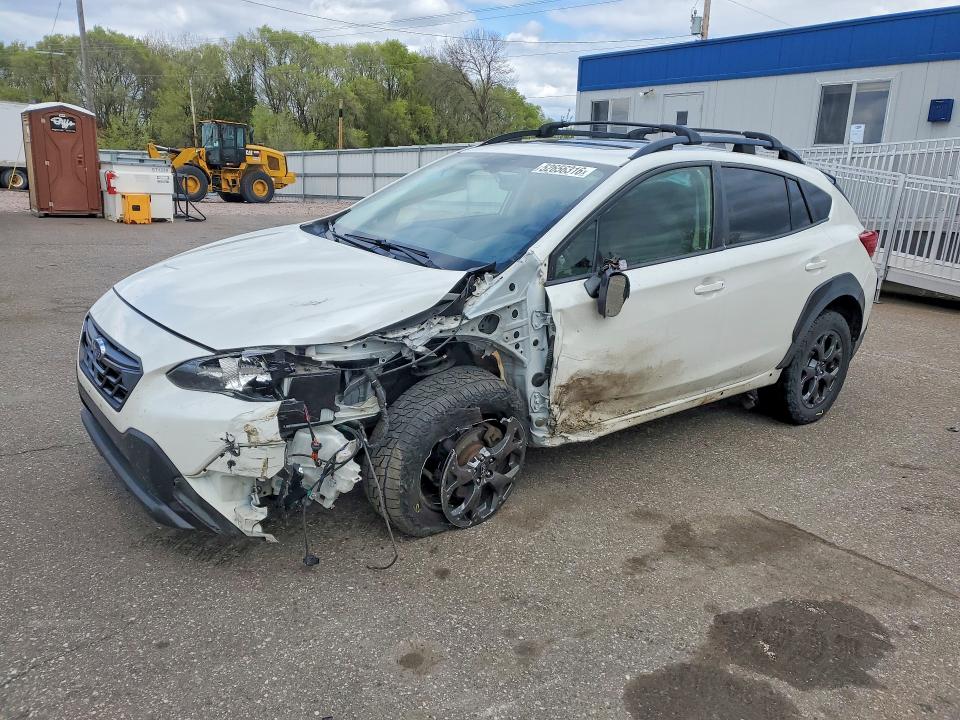 2021 Subaru VIN JF2GTHSC3MH212363 COPART salvage auction — FRONT END, Mn - Cert Of Title-Salvage, sold $3,450 on 2026-07-07 (photo 1)