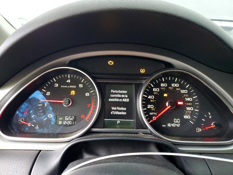 2012 Audi Q7 VIN WA1LGAFEXCD010088 COPART salvage auction — SIDE, Nj - Cert Of Title W/Salvage Histor, sold $1,700 on 2026-07-21 (photo 9)