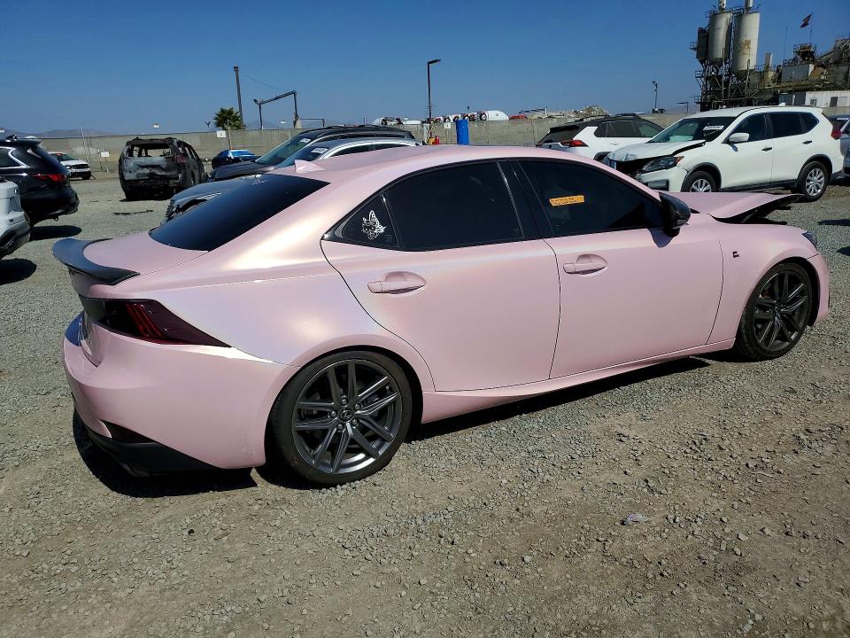 2017 Lexus Is VIN JTHBE1D29H5030638 COPART salvage auction — FRONT END, Ca - Salvage Certificate, sold $2,050 on 2026-07-14 (photo 3)