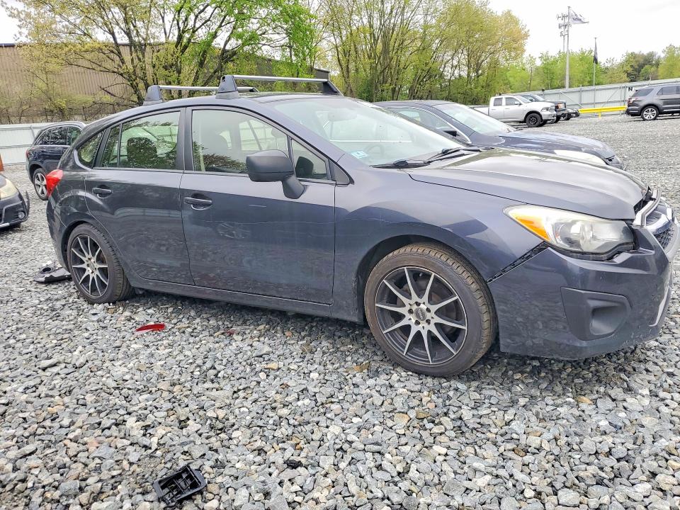 2013 Subaru Impreza VIN JF1GPAA61D1883843 COPART salvage auction — REAR END, Ma - Cert Of Title-Reconstrctd Coll, sold $400 on 2026-07-15 (photo 4)