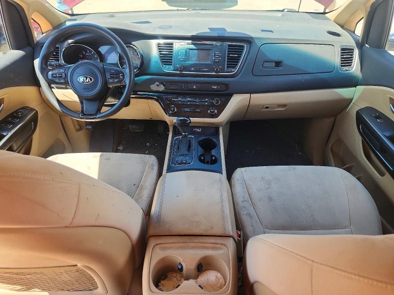 2016 Kia SEDONA VIN KNDMB5C11G6128834 COPART salvage auction — REAR END, Tx - Salvage Vehicle Title, sold $975 on 2026-08-03 (photo 8)