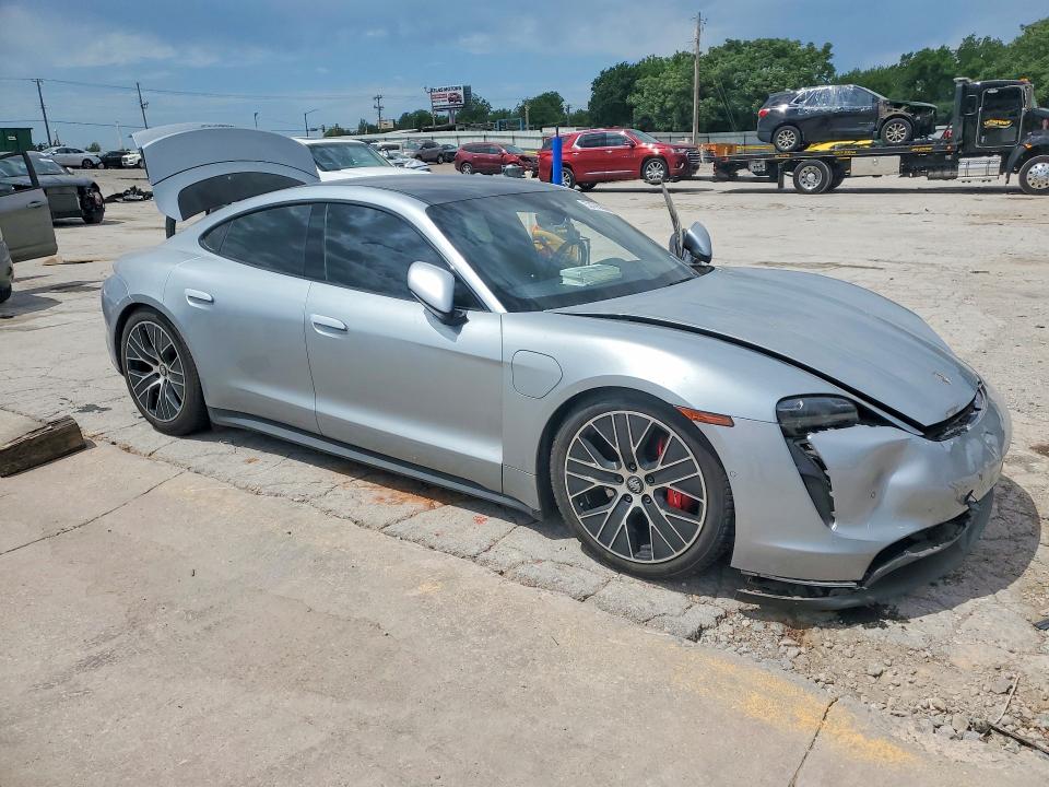 2020 Porsche Taycan VIN WP0AB2Y16LSA53241 COPART salvage auction — FRONT END, Ok - Cert Of Title-Salvage, sold $23,100 on 2026-07-16 (photo 4)