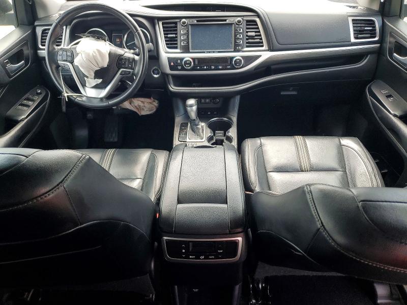 2018 Toyota Highlander VIN 5TDJZRFH2JS817139 COPART salvage auction — FRONT END, Nj - Cert Of Title-Salvage, sold $7,300 on 2026-07-15 (photo 8)