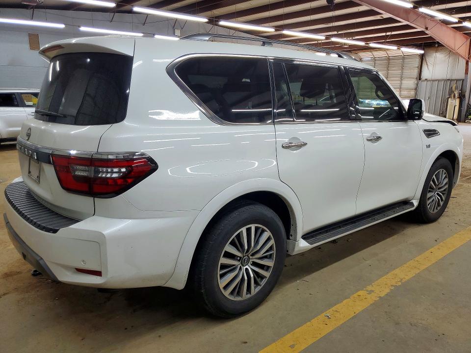 2021 Nissan Armada VIN JN8AY2AC4M9147834 COPART salvage auction — FRONT END, Nc - Salvage Certificate Of Title, sold $225 on 2026-07-29 (photo 3)