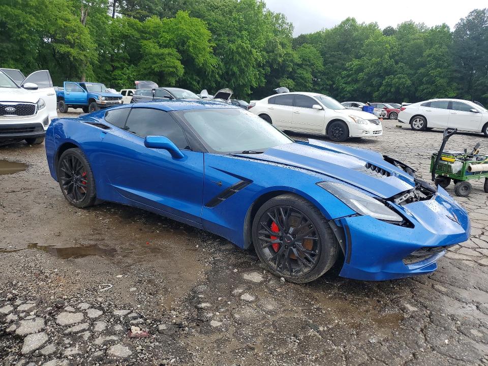 2015 Chevrolet Corvette stingray VIN 1G1YD2D73F5100155 COPART salvage auction — FRONT END, GA - CERT OF TITLE-SALVAGE, sold $14,600 on 2026-07-17 (photo 4)