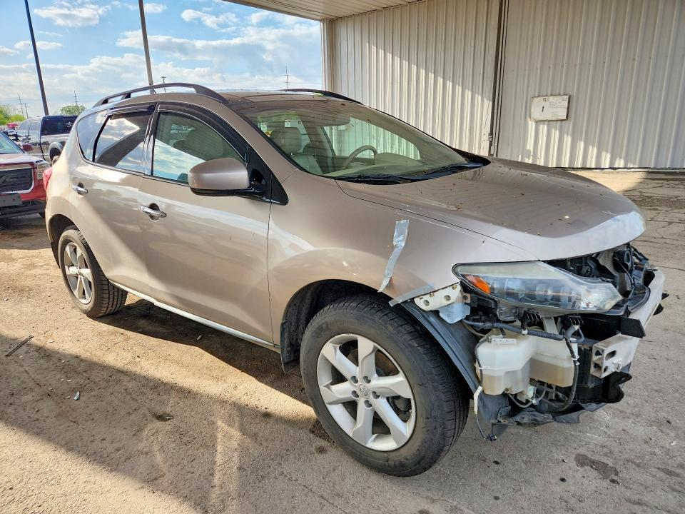 2009 Nissan Murano VIN JN8AZ18WX9W145750 COPART salvage auction — FRONT END, IN - CERT OF TITLE-SALVAGE TITLE, sold $350 on 2026-07-27 (photo 4)