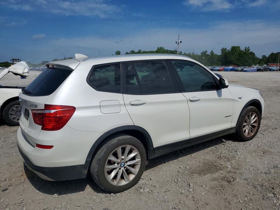 2015 BMW X3 VIN 5UXWY3C50F0E97461 COPART salvage auction — WATER/FLOOD, AL - CERT OF TITLE-SALVAGE TITLE, sold $4,100 on 2026-07-02 (photo 3)