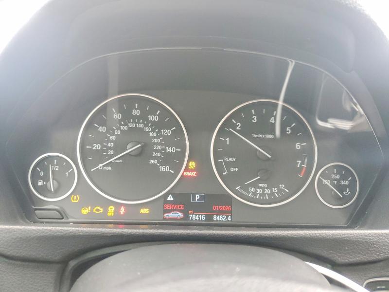 2016 BMW 3er VIN WBA8E1G58GNT99231 COPART salvage auction — FRONT END, Tx - Salvage W/Lemon Law Historty, sold $275 on 2026-07-09 (photo 9)