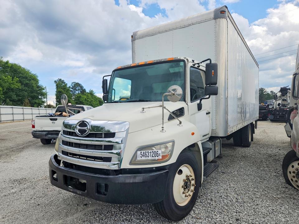 2013 Hino 258/268 VIN 5PVNJ8JVXD4S55085 COPART salvage auction — MINOR DENT/SCRATCHES, GA - CERTIFICATE OF TITLE (P), sold $3,750 on 2026-07-08 (photo 1)