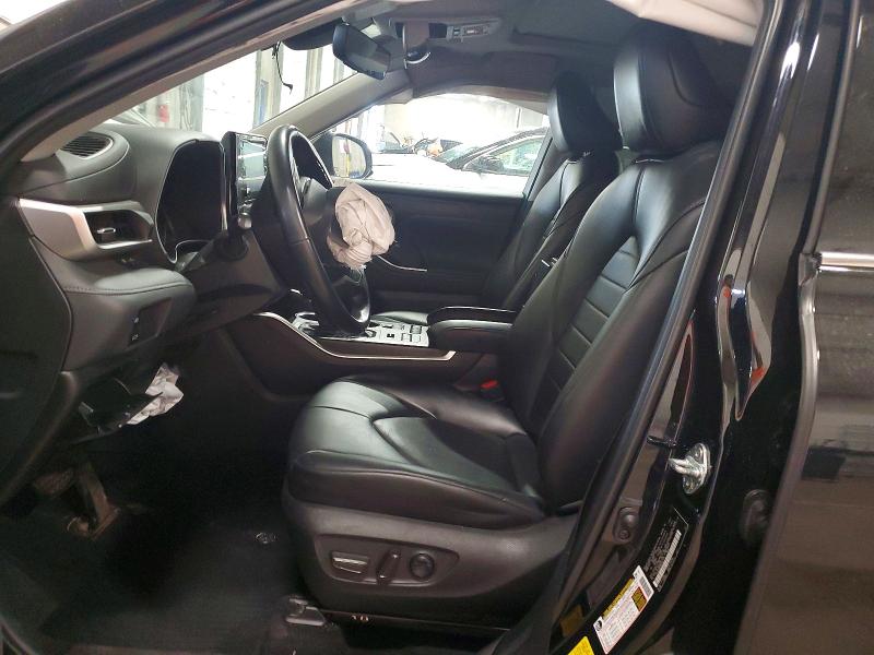2022 Toyota Highlander VIN 5TDGZRBH6NS591175 COPART salvage auction — FRONT END, Mn - Cert Of Title-Salvage, sold $10,200 on 2026-07-14 (photo 7)
