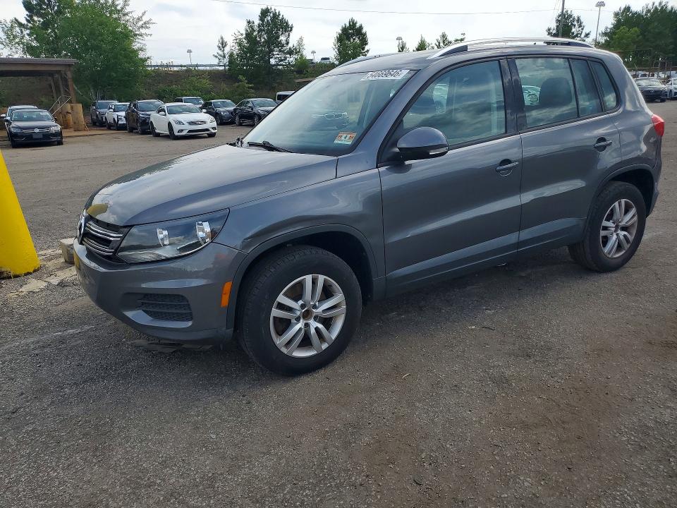 2014 Volkswagen Tiguan VIN WVGAV3AX5EW507026 — COPART salvage auction photo
