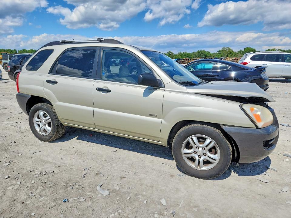 2007 Kia Sportage VIN KNDJE723377440057 COPART salvage auction — UNDERCARRIAGE, Il - Salvage Certificate, sold $275 on 2026-07-20 (photo 4)