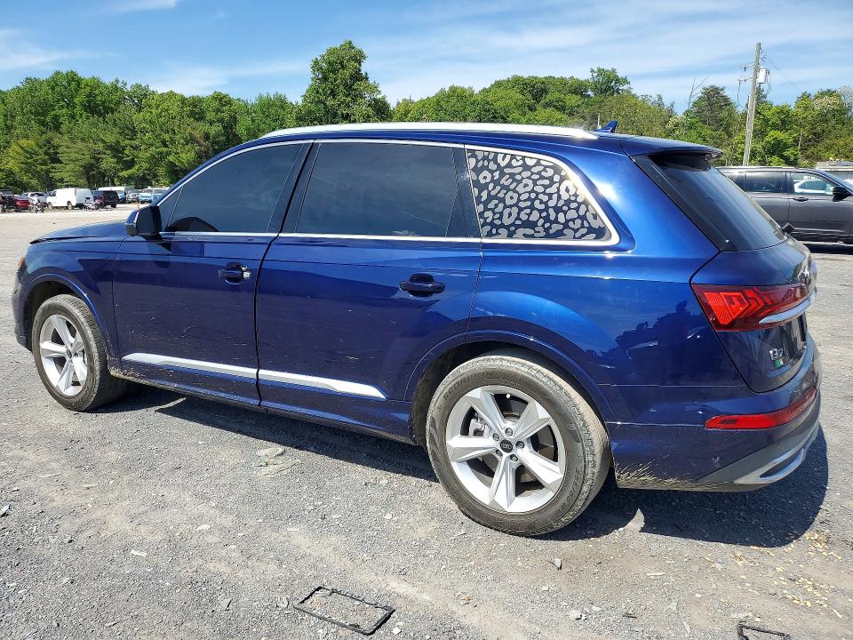 2023 Audi Q7 VIN WA1ACBF72PD029931 COPART salvage auction — FRONT END, Pa - Certificate Of Salvage, sold $13,300 on 2026-07-13 (photo 2)