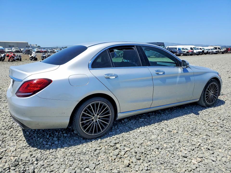 2020 Mercedes-benz C-klasse VIN WDDWF8DB2LR558859 COPART salvage auction — FRONT END, Ca - Salvage Certificate, sold $6,100 on 2026-08-17 (photo 3)
