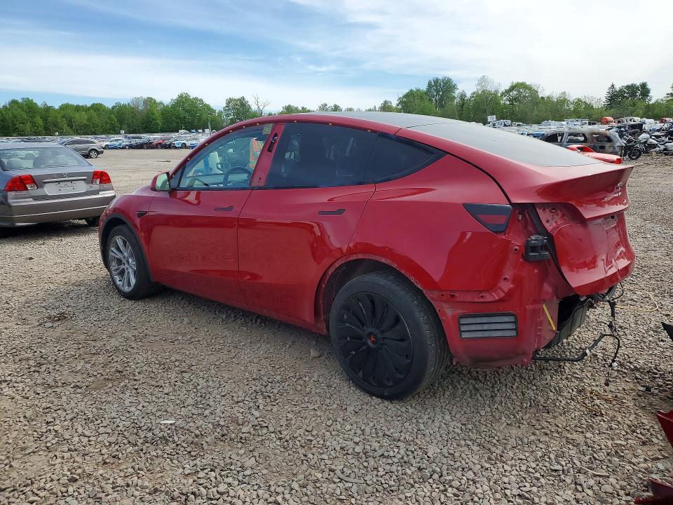 2022 Tesla VIN 7SAYGDEE2NF453753 COPART salvage auction — REAR END, Ny - Mv-907A Salvage Certificate, sold $7,400 on 2026-07-22 (photo 2)