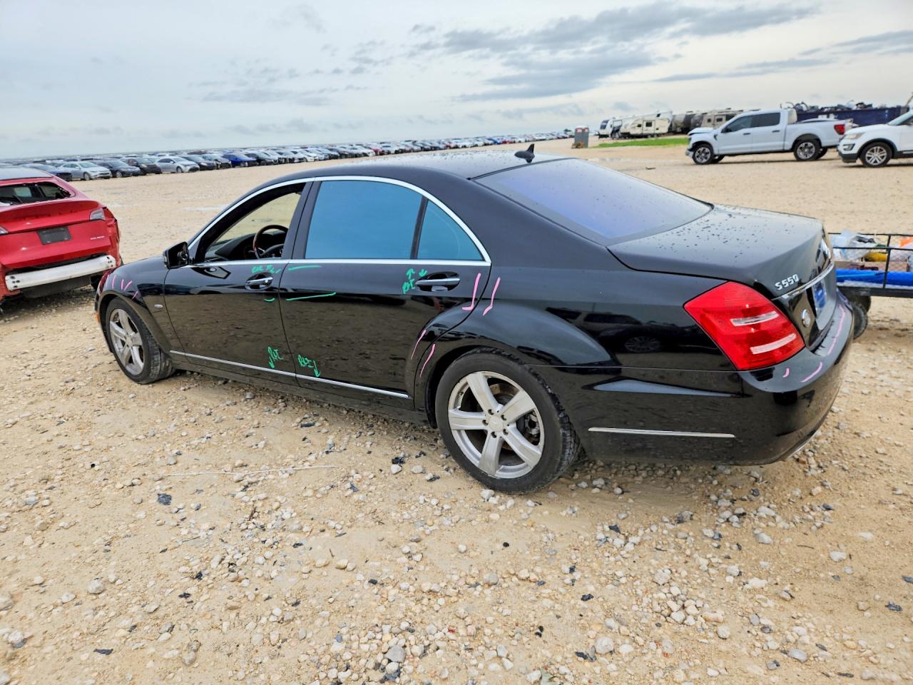2012 Mercedes-Benz S-Class VIN WDDNG9EB6CA435447 COPART salvage auction — Undercarriage, TX - SALVAGE VEHICLE TITLE, sold $1,650 on 2026-07-09 (photo 2)