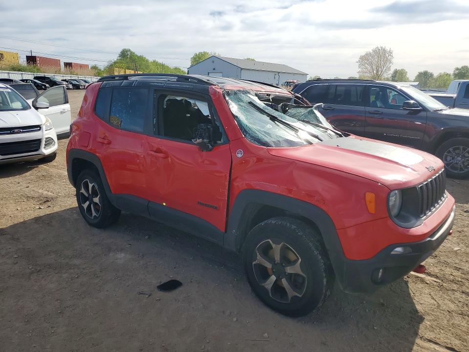 2019 Jeep Renegade VIN ZACNJBC10KPK08750 COPART salvage auction — ROLLOVER, Oh - Cert Of Title-Salvage, sold $125 on 2026-08-20 (photo 4)